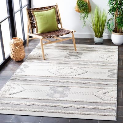 SAFAVIEH Cottage Gayana Indoor/ Outdoor Moroccan Boho Rug