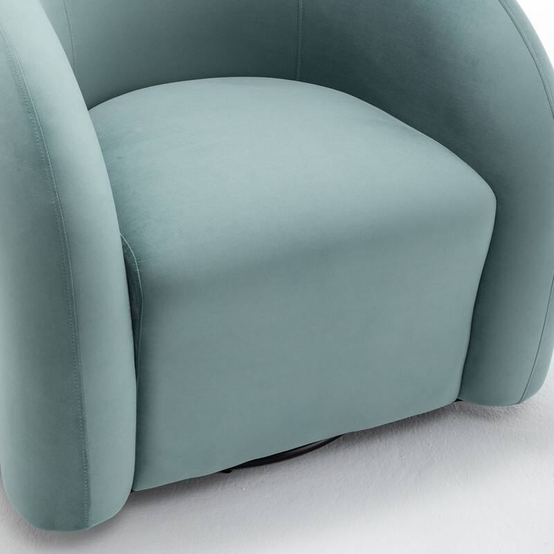 SEYNAR Modern Glam Velvet 360 Degree Swivel Accent Armchair with Tufted Back Set of 2