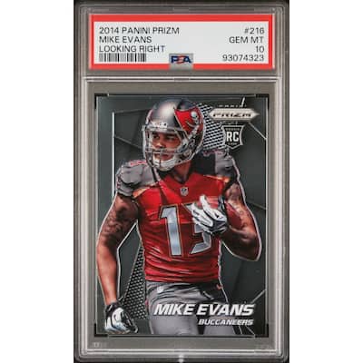 Mike Evans 2014 Panini Prizm Football Rookie Card #216 Graded PSA 10 - 8' x 11'