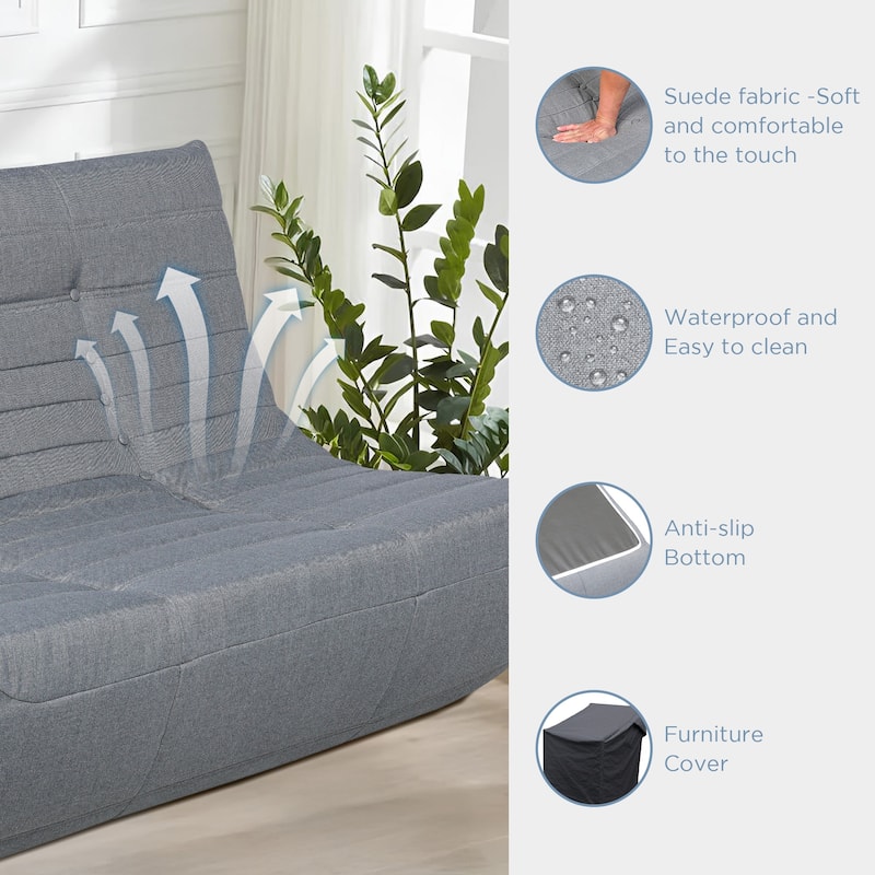 Bean Bag Chairs for Adults Memory Foam BeanBag Chair Big Bean Bag Sofa, Fireside Beanbags Lazy Sofa for Living Room