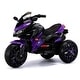 preview thumbnail 4 of 6, 12V Kids Ride-On Car with Leather Seat, LED Lights, Bluetooth, and Music Function Purple
