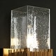 preview thumbnail 11 of 15, Modern Glam Luxury Gold 2-Light Dimmable Wall Sconce Art Glass Bathroom Vanity for Hallway - 4.7" W x 5.9" D x 17.5" H