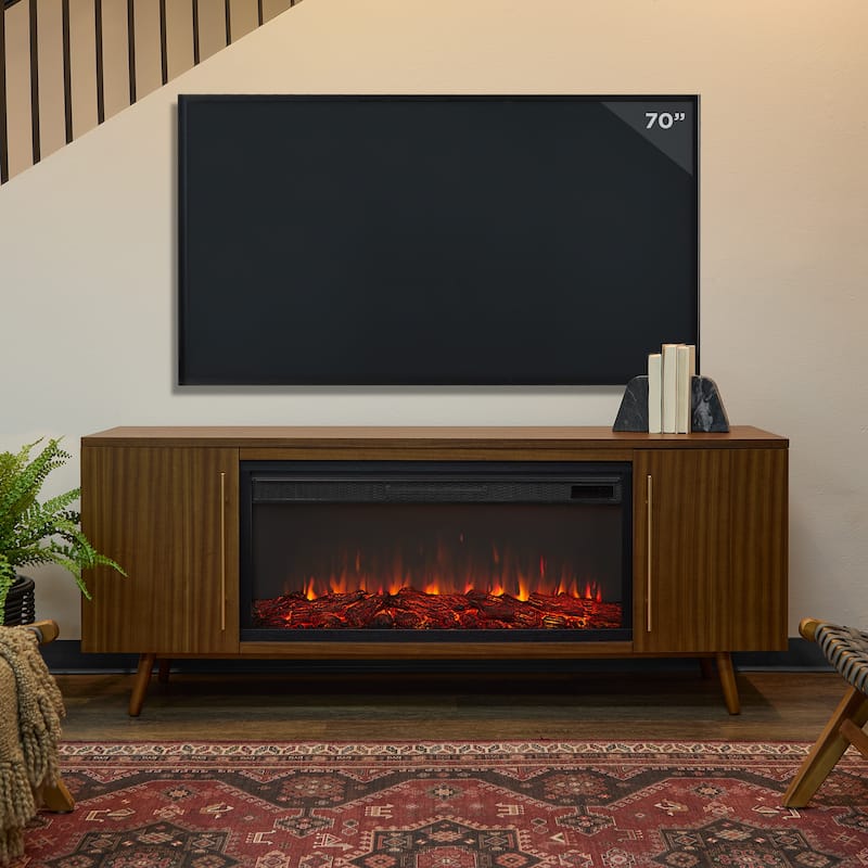 Morris Electric 72" Fireplace TV Stand by Real Flame