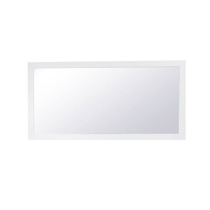 Elegant Lighting VM27236 Aqua 72" W x 36" H Traditional Rectangular - White