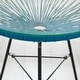 preview thumbnail 14 of 13, Sarcelles Modern Woven Wicker Patio Side Table with Glass Top by Corvus