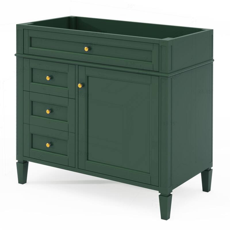 Modern Bathroom Vanity with Multiple Drawers