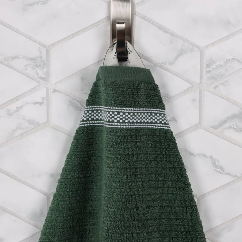 Superior Brea Zero Twist Cotton Ribbed Modern 8 Piece Bathroom Towel Set