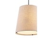 preview thumbnail 11 of 13, Oria 18" 1-Light Farmhouse Bohemian Iron LED Pendant, Oil Rubbed Bronze/Beige by JONATHAN Y
