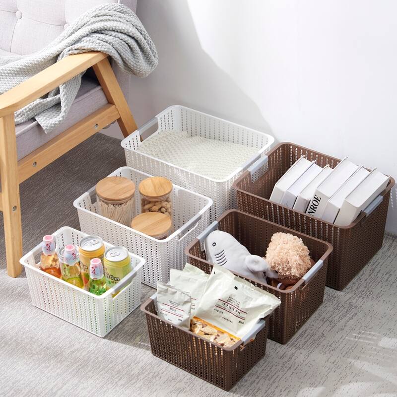 HANAMYA Storage Basket Organizer with Handle | Storage Bin, Set of 6