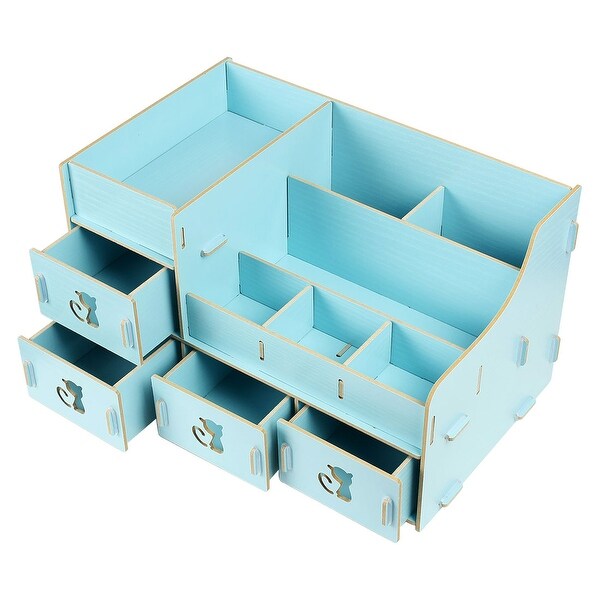 Shop Cosmetic Organizer Jewelry Storage Diy Makeup Box Wood Desktop