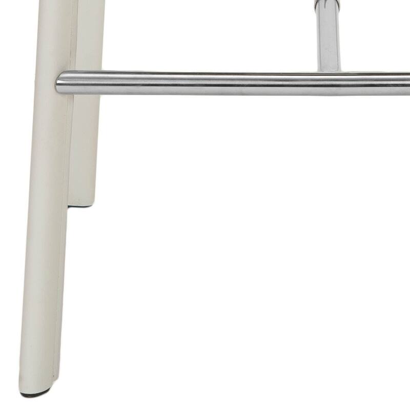 SAFAVIEH Marylou Faux Leather 29-inch Bar Stool (Set of 2) - 18.7" W x 19.7" L x 39.4" H - 19Wx20Dx39H