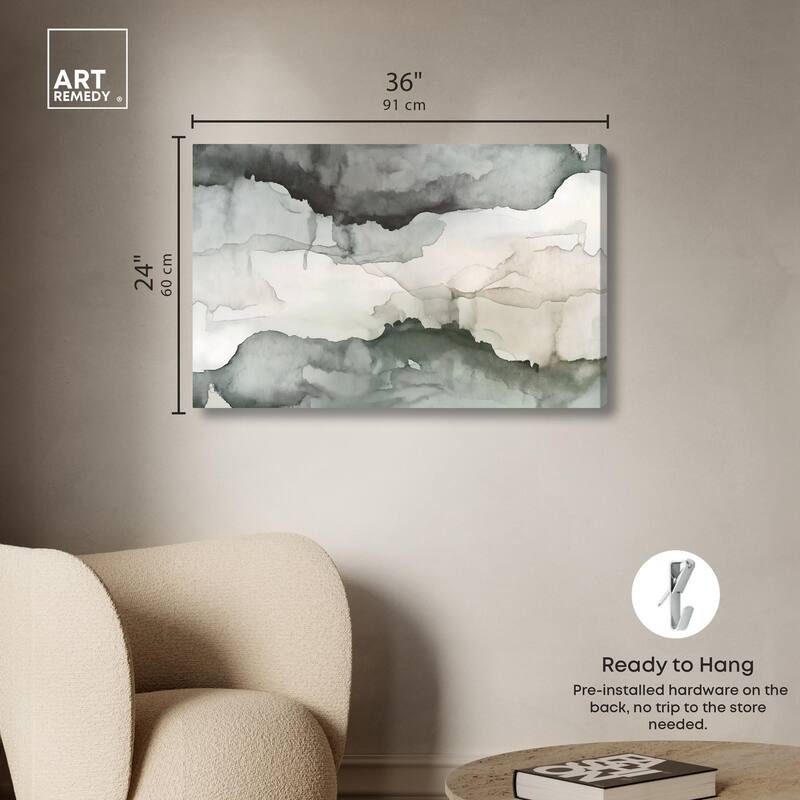 Pigment Flow Canvas by Art Remedy, Gallery Wrapped