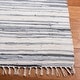 preview thumbnail 29 of 61, SAFAVIEH Handmade Rag Rug with Fringe Valborg Casual Stripe Cotton Rug with Fringe