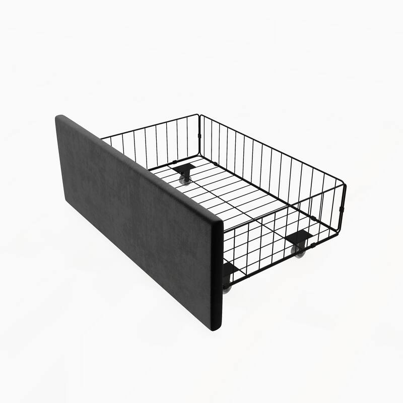 Full Size Modern Upholstered LED Bed Frame