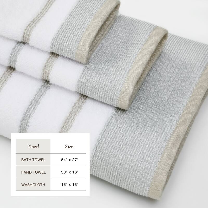 Linery & Co. Luxury Cotton Decorative Towel Set.