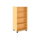 preview thumbnail 6 of 14, Tot Mate Open Double Sided Mobile Storage Locker / Bookcase - 60H Maple