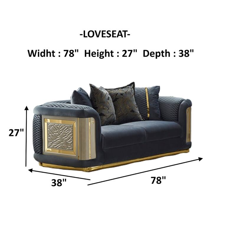 Orabella 3 Pieces Living Room Sets 1 Sofa 1 Love seat 1 Chair