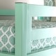preview thumbnail 3 of 5, Walker Edison Browning Mint Metal Modern Twin Loft Bed
