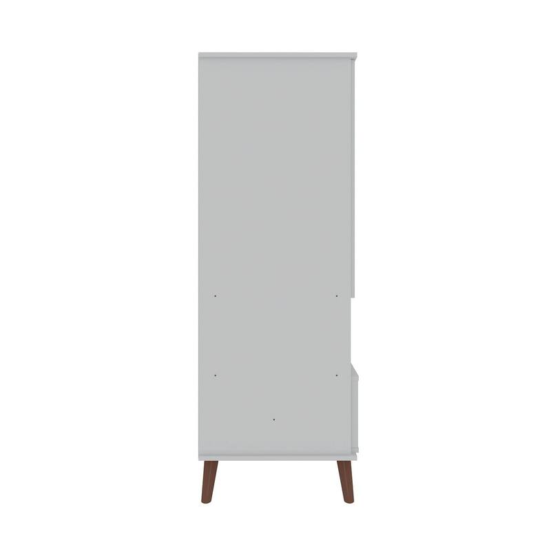 Manhattan Comfort Hampton Wood 6 Shelf Display Cabinet