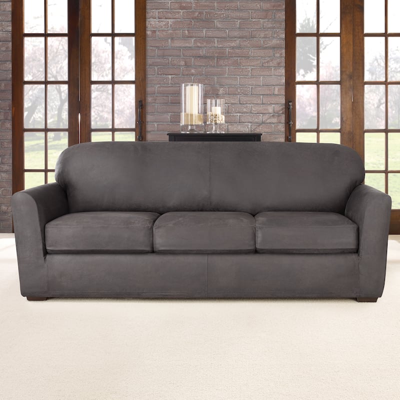 SureFit Ultimate Stretch Leather 4 Piece Sofa Slipcover