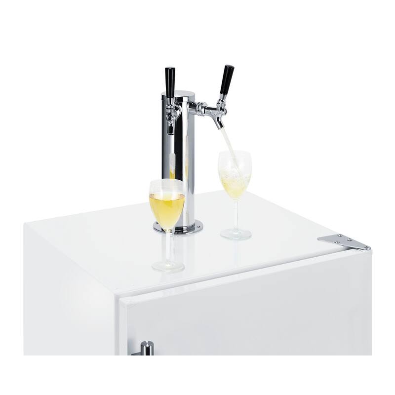 Summit SBC58BIADAWKDTWIN 24" Wide 5.5 Cu. Ft. Built-In Wine Double Tap