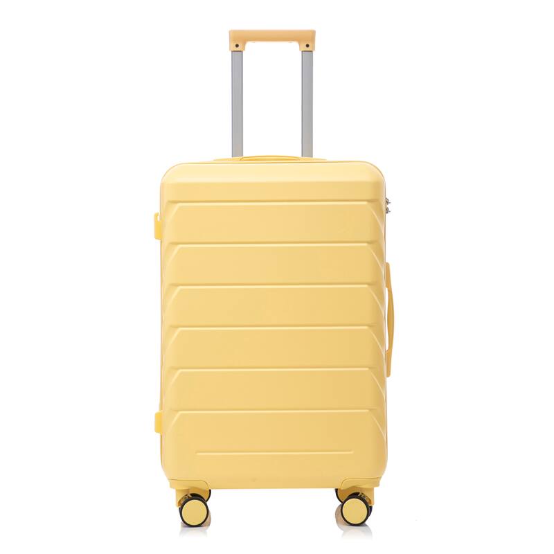 28 Inch Large Checked Luggage, Scratch Resistant Surface Four Multi-Directional Wheels, With Combination Lock and Side Hooks