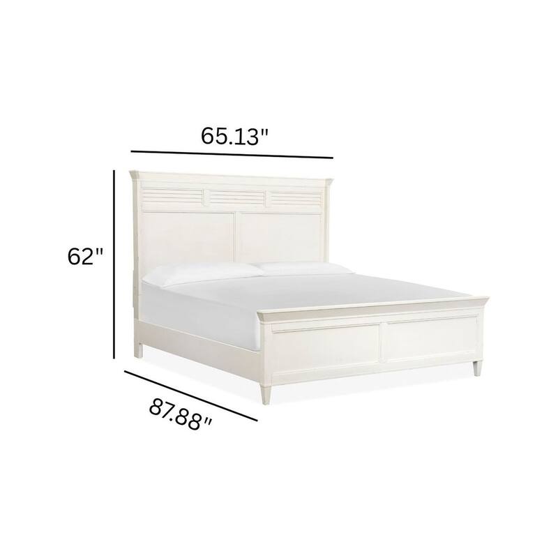 Salt Life Home Echo Isles Sea Pearl and Driftwood Classic Panel Bed