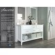 preview thumbnail 30 of 41, Ancerre Designs Hayley 60 in. Bathroom Vanity Set