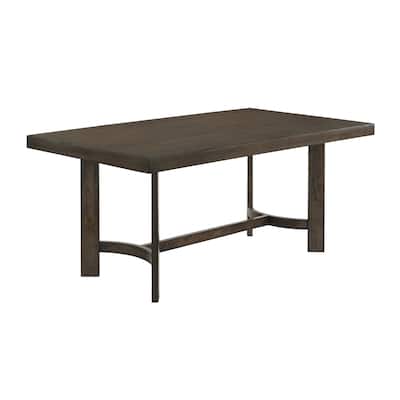 Camila Weathered Oak Trestle Base Dining Table