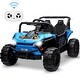 preview thumbnail 1 of 26, 12V 7AH Kids Electric UTV with Remote Control, Ride on Truck Car with Toy Storage Blue