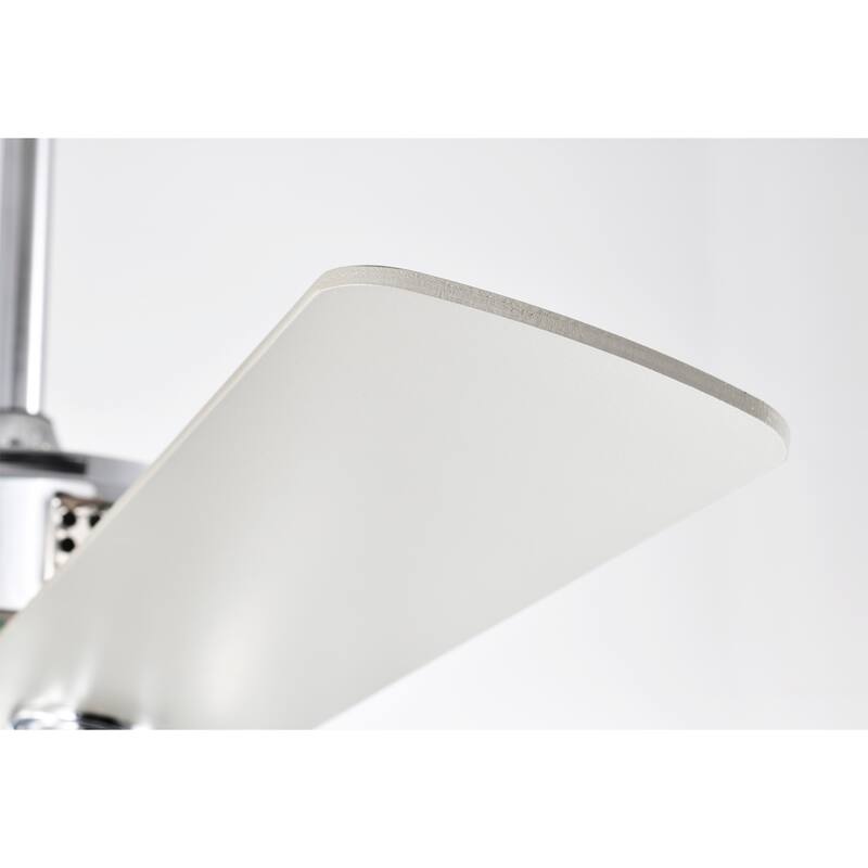 Callen 52 Inch Glam Style Chrome Finish Crystal Ceiling Fan 3 Light with Remote