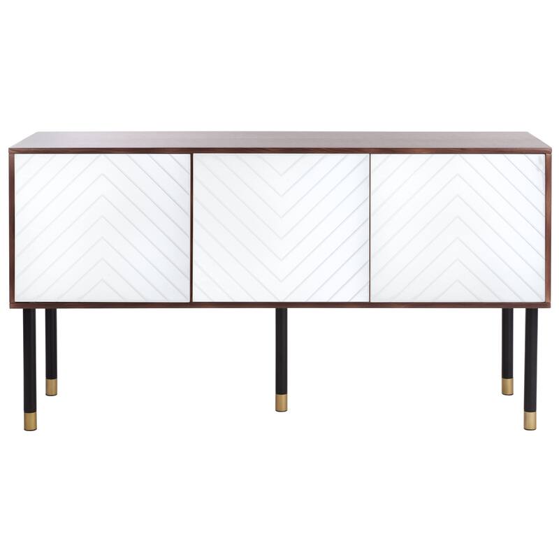 SAFAVIEH Oakley Mid-Century Modern Media 55" TV Stand - 55.1" W x 15.8" L x 29.5" H