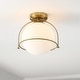 preview thumbnail 2 of 8, SAFAVIEH Lighting Valise Flush Mount - 13" W x 11" D x 11" H