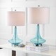preview thumbnail 35 of 46, Ames 25.5" Glass Teardrop LED Table Lamp, Mercury Silver/Chrome (Set of 2) by JONATHAN Y