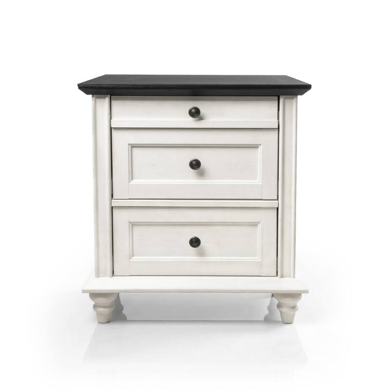 247 Shop At Home Lane Classic Traditional 3-Drawer Nightstand