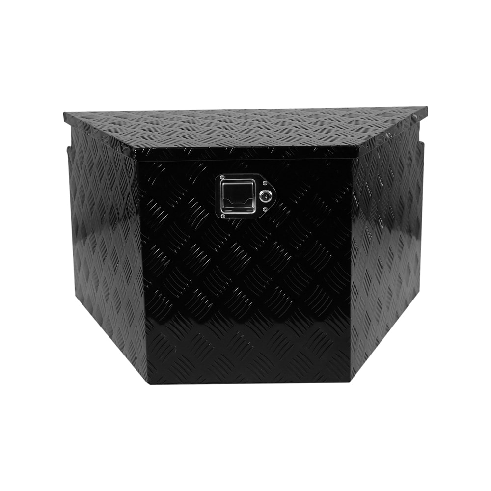 Trailer Tongue Box,Aluminum Alloy Diamond Plate Tongue Box Tool Chest