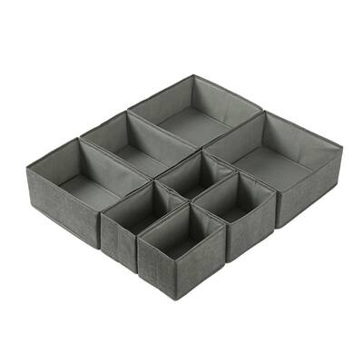 8-in-1 Foldable Underwear Storage Basket - Drawer-Style Organizer for Clothes, Compact & Portable for Indoor & Outdoor Use(Maybe