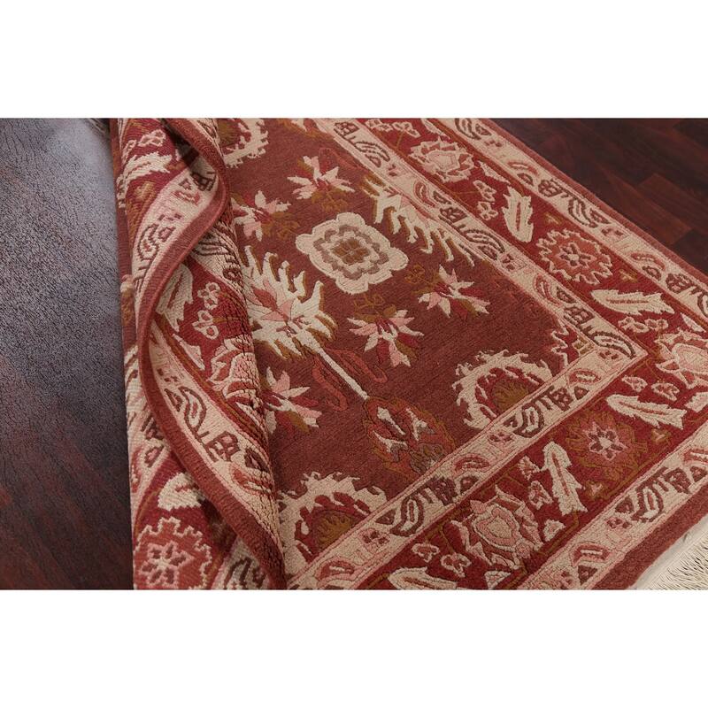 Nepalese Vegetable Dye Oriental Area Rug Hand-knotted Wool Carpet - 5'0" x 8'6"