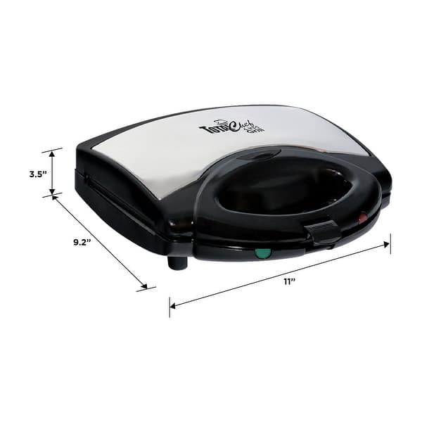 dimension image slide 0 of 2, Total Chef 4-in-1 Grill Waffle Maker Sandwich Press Open Griddle