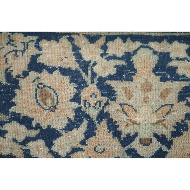 Hand Knotted Oriental 100% Wool Carpet Traditional Floral Oranges & Rust Kashan Area Rug - 13' 1'' X 9' 6''