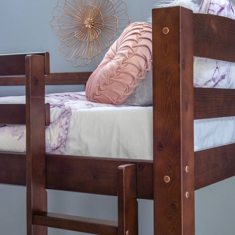 Levi Solid Wood Twin over Twin Bunk Bed