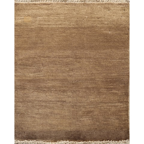 Wool Gabbeh Kashkoli Contemporary Area Rug Hand-knotted Foyer Carpet - 1'7" x 1'10" Square