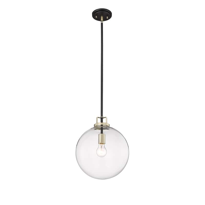 Millennium Lighting Mellrosa Matte Black/Modern Gold Pendant Light - 12 Inch - Matte Black/Modern Gold