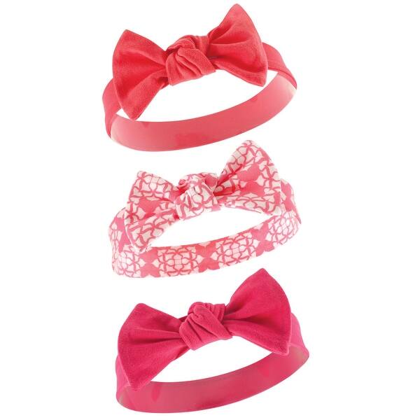 slide 1 of 1, Yoga Sprout Baby and Toddler Girl Cotton Headbands 3pk, Flower, Toddler - Flower Flower - 2T