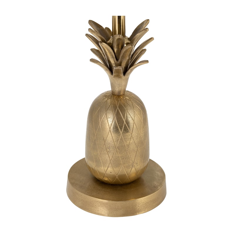 24"H Pineapple Gold Metal Side Accent Table for Your Living Room or - 15" x 15" x 24"