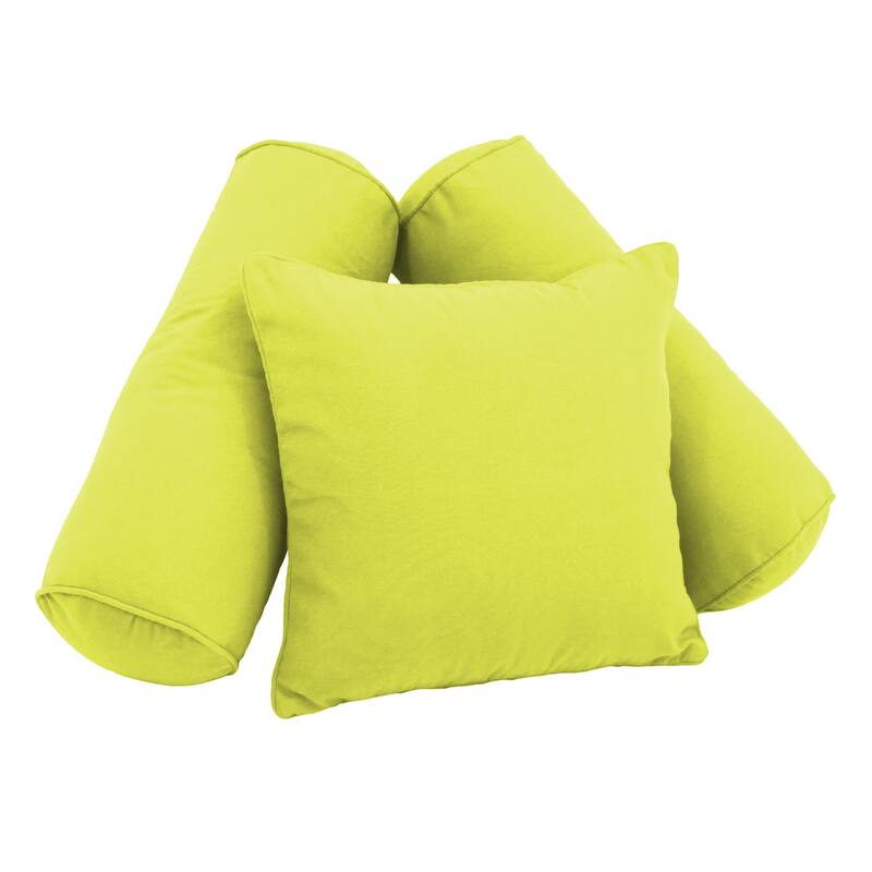 Twill 3-Piece Throw Pillow Set - Mojito Lime