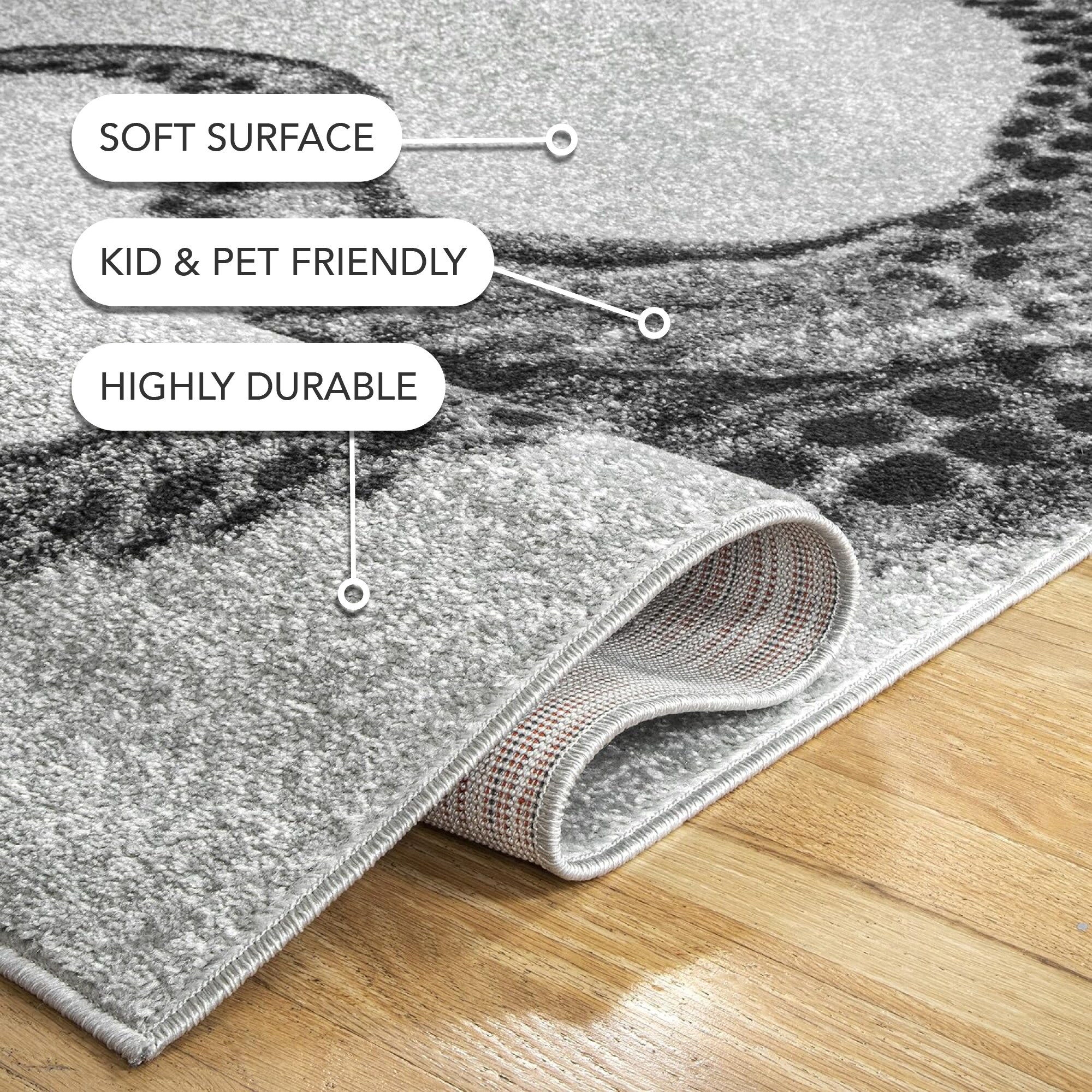 XoGul × Treatment Graphic Rug dino works Nuloom Adrienne Octopus