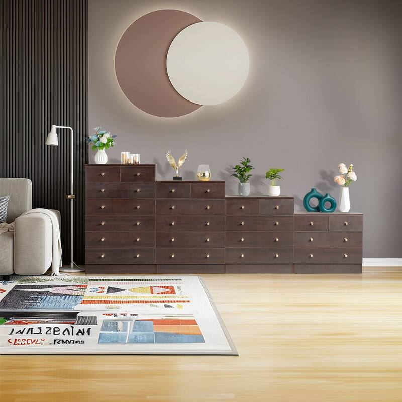 Modern Simple Dresser P2 Particle Board Storage for Bedroom, Living Room, or Home Office
