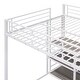 preview thumbnail 4 of 10, White Platform Bed w/ Desk&Whiteboard, Full Loft Bed w/ 3 Storage Shelves, Safety Guardrail & Ladder, Space-Saving, Noise Free