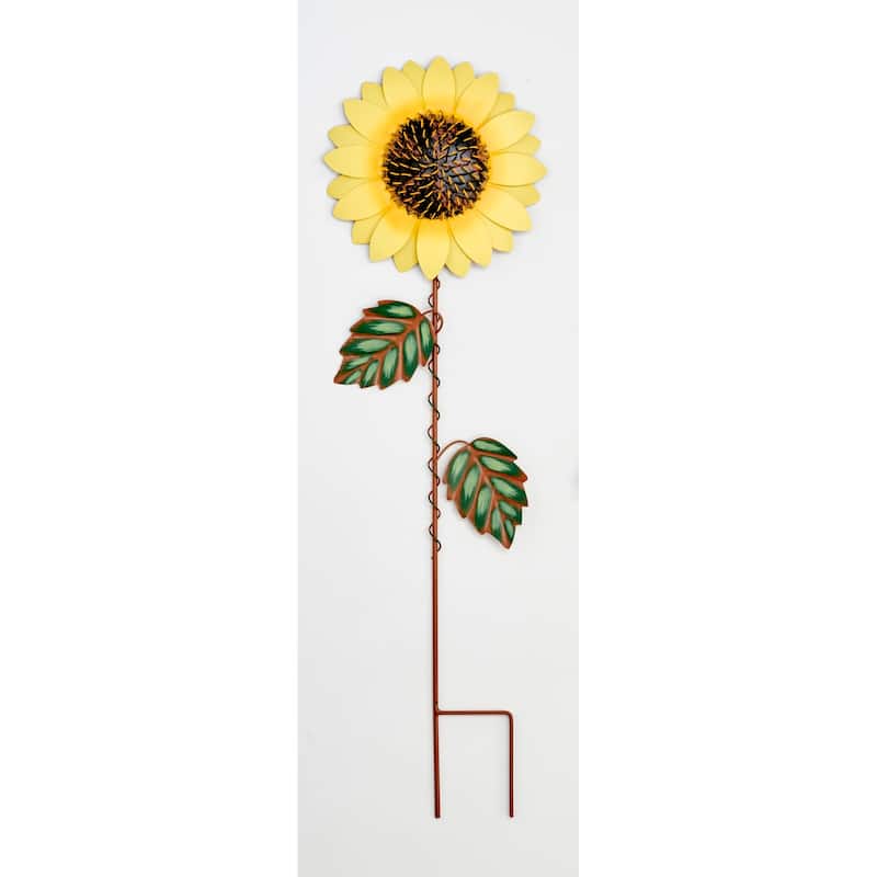 29" Metal Sunflower Garden Stake